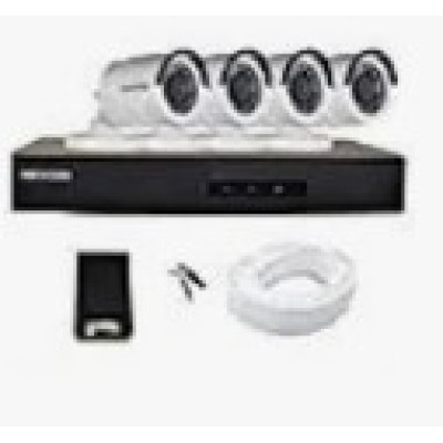 4‑Camera 4K IP Kit + 4‑ch NVR + HDD (2 TB)